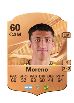 Moreno - 60 - Rare EA FC 27 card