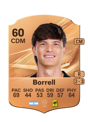 Borrell - 60 - Rare EA FC 27 card
