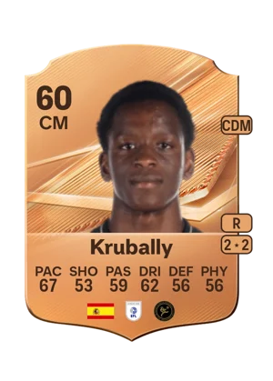 Krubally - 60 - Rare EA FC 27 card
