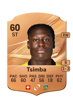 Tsimba - 60 - Rare EA FC 27 card