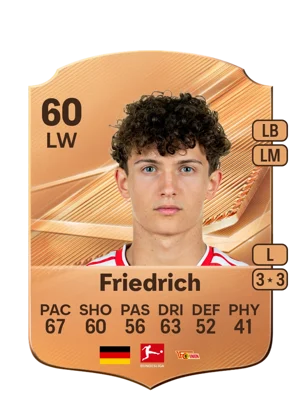 Friedrich - 60 - Rare EA FC 27 card