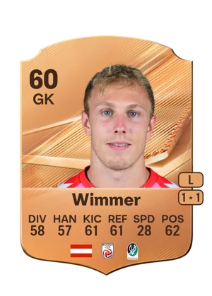 Wimmer - 60 - Rare EA FC 27 card