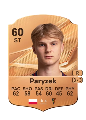 Paryzek - 60 - Rare EA FC 27 card