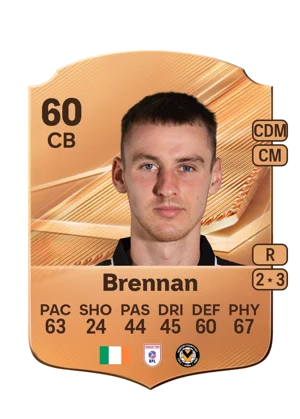 Brennan - 60 - Rare EA FC 27 card