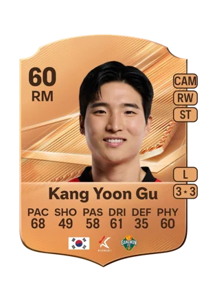 Kang Yoon Gu - 60 - Rare EA FC 27 card
