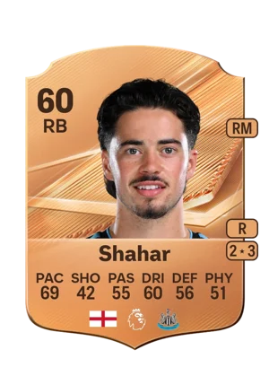 Shahar - 60 - Rare EA FC 27 card