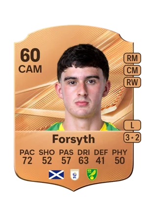 Forsyth - 60 - Rare EA FC 27 card