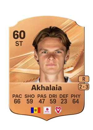 Akhalaia - 60 - Rare EA FC 27 card