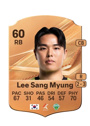 Lee Sang Myung - 60 - Rare EA FC 27 card