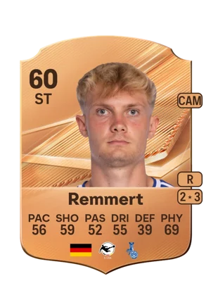 Remmert - 60 - Rare EA FC 27 card