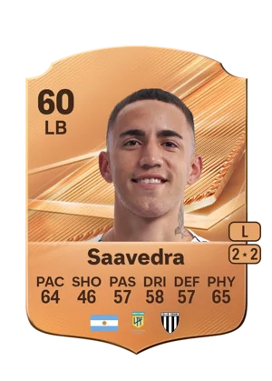 Saavedra - 60 - Rare EA FC 27 card