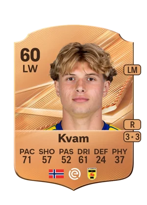 Kvam - 60 - Rare EA FC 27 card