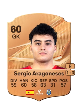 Sergio Aragoneses - 60 - Rare EA FC 27 card