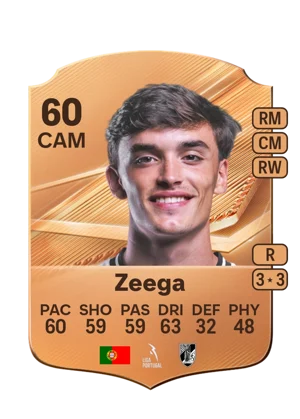 Zeega - 60 - Rare EA FC 27 card