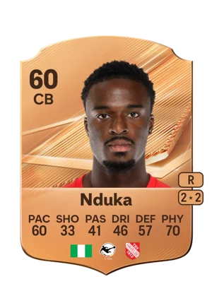 Nduka - 60 - Rare EA FC 27 card