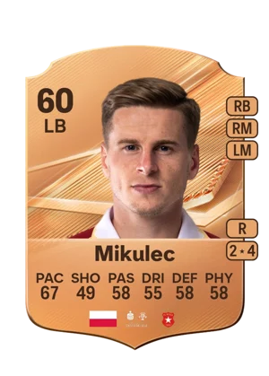 Mikulec - 60 - Rare EA FC 27 card
