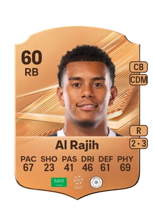 Al Rajih - 60 - Rare EA FC 27 card