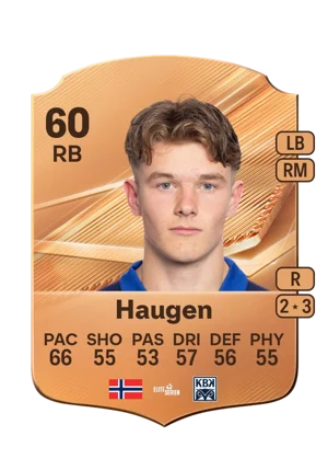 Haugen - 60 - Rare EA FC 27 card