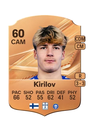 Kirilov - 60 - Rare EA FC 27 card