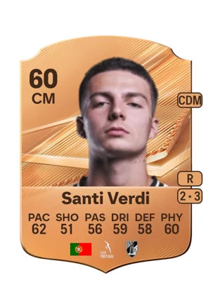 Santi Verdi - 60 - Rare EA FC 27 card