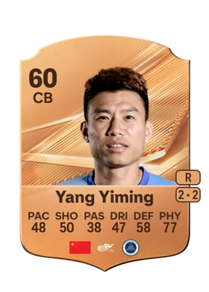 Yang Yiming - 60 - Rare EA FC 27 card