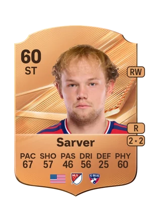 Sarver - 60 - Rare EA FC 27 card