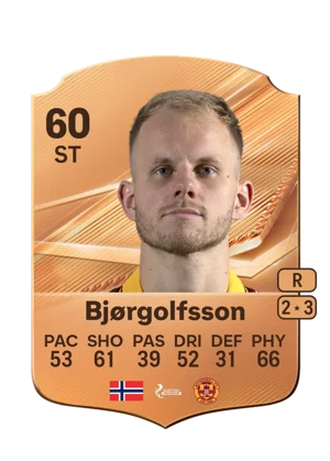 Bjørgolfsson - 60 - Rare EA FC 27 card