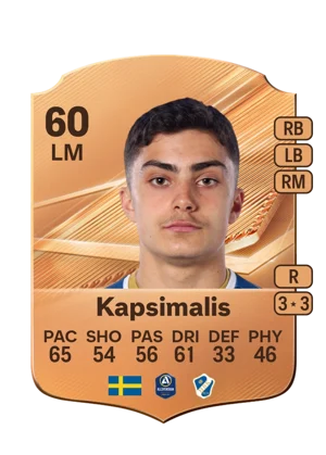 Kapsimalis - 60 - Rare EA FC 27 card