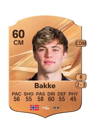 Bakke - 60 - Rare EA FC 27 card