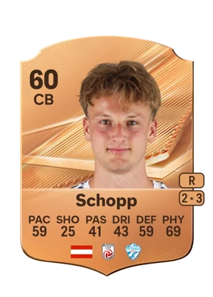 Schopp - 60 - Rare EA FC 27 card