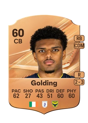 Golding - 60 - Rare EA FC 27 card