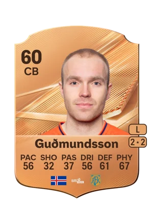 Guðmundsson - 60 - Rare EA FC 27 card