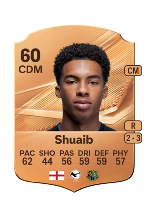 Shuaib - 60 - Rare EA FC 27 card