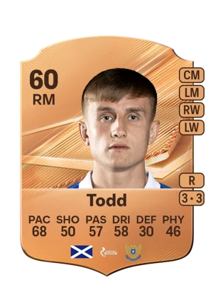 Todd - 60 - Rare EA FC 27 card