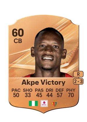Akpe Victory - 60 - Rare EA FC 27 card