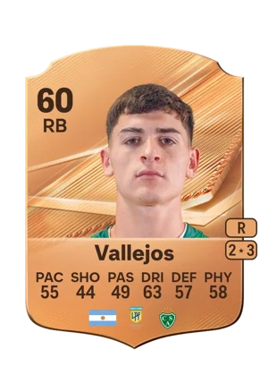 Vallejos - 60 - Rare EA FC 27 card