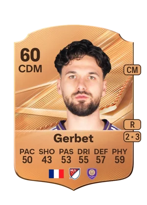 Gerbet - 60 - Rare EA FC 27 card