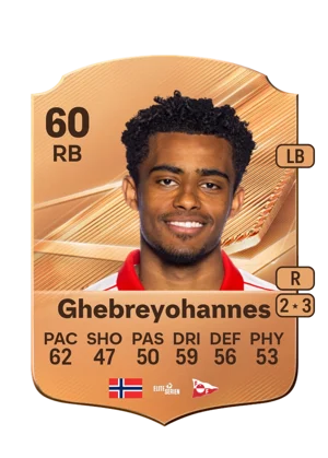 Ghebreyohannes - 60 - Rare EA FC 27 card