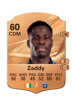 Zaddy - 60 - Rare EA FC 27 card