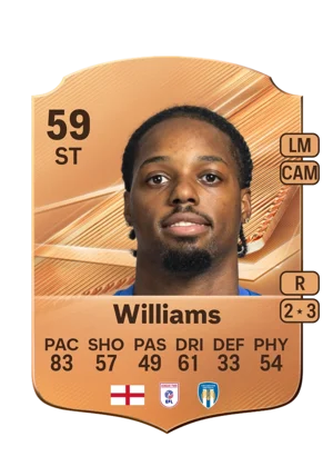 Williams - 59 - Rare EA FC 27 card