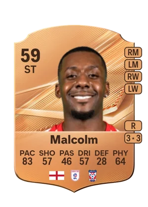 Malcolm - 59 - Rare EA FC 27 card