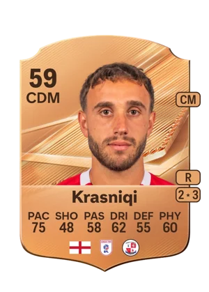 Krasniqi - 59 - Rare EA FC 27 card