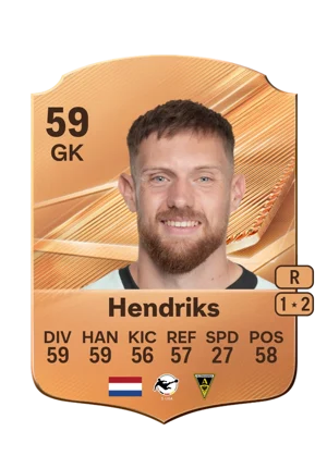 Hendriks - 59 - Rare EA FC 27 card