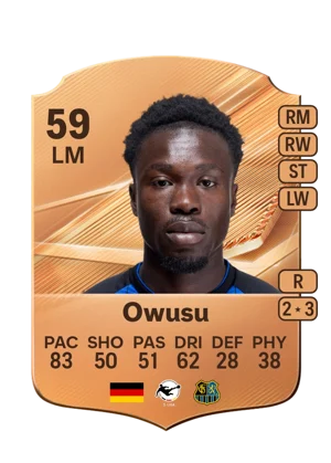 Owusu - 59 - Rare EA FC 27 card