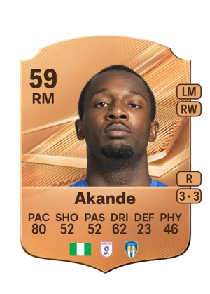 Akande - 59 - Rare EA FC 27 card