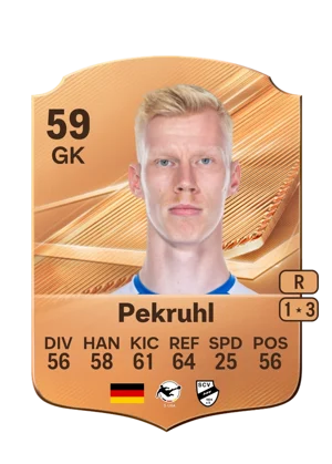 Pekruhl - 59 - Rare EA FC 27 card