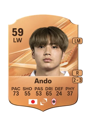 Ando - 59 - Rare EA FC 27 card