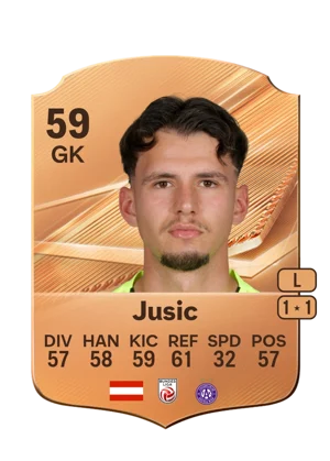 Jusic - 59 - Rare EA FC 27 card