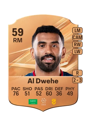 Al Dwehe - 59 - Rare EA FC 27 card