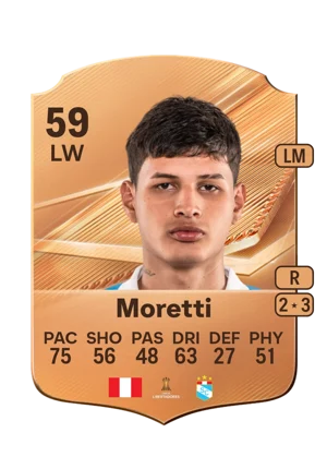 Moretti - 59 - Rare EA FC 27 card